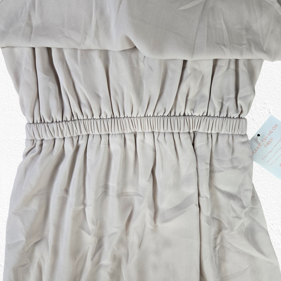 Show Me Your Mumu Beige Tan Caitlin Ruffle Maxi Bridesmaid Formal Dress Size XS - Picture 5 of 12